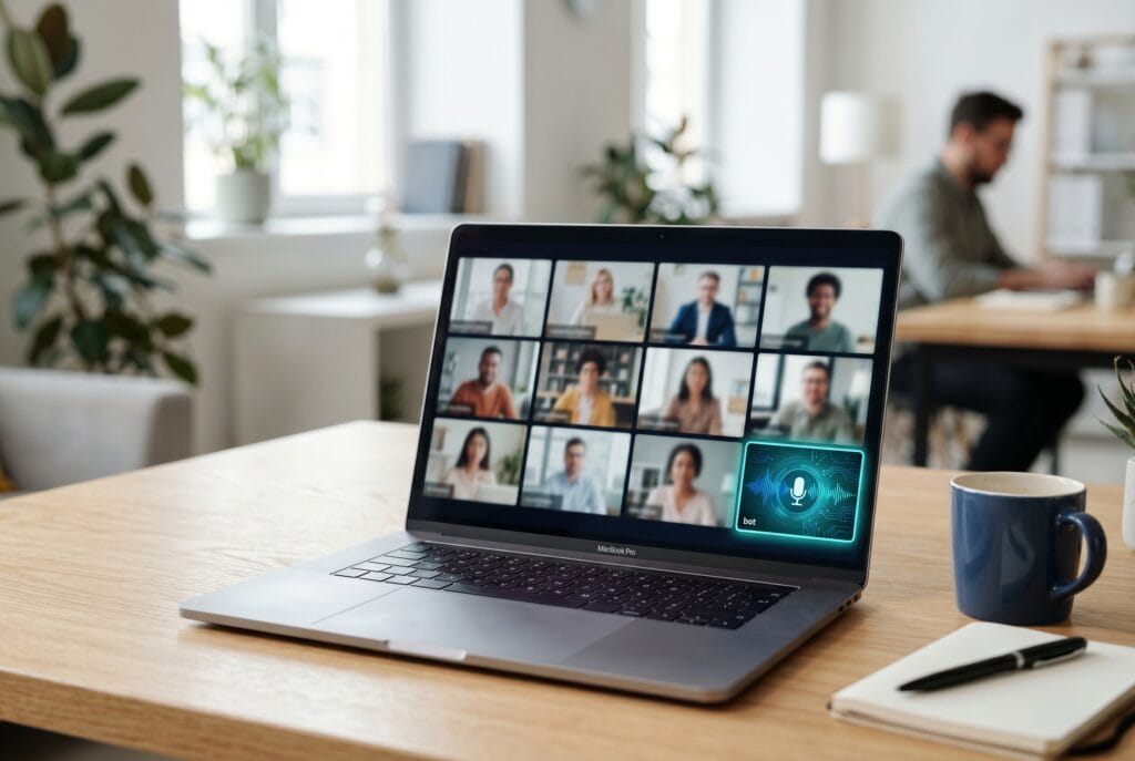 Wie funktioniert ein KI-Notetaker-Bot in Zoom, Teams und Meet? 1 Wie funktioniert ein KI-Notetaker-Bot in Zoom, Teams und Meet?